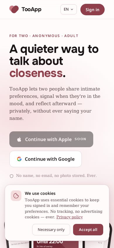 Too App mobile