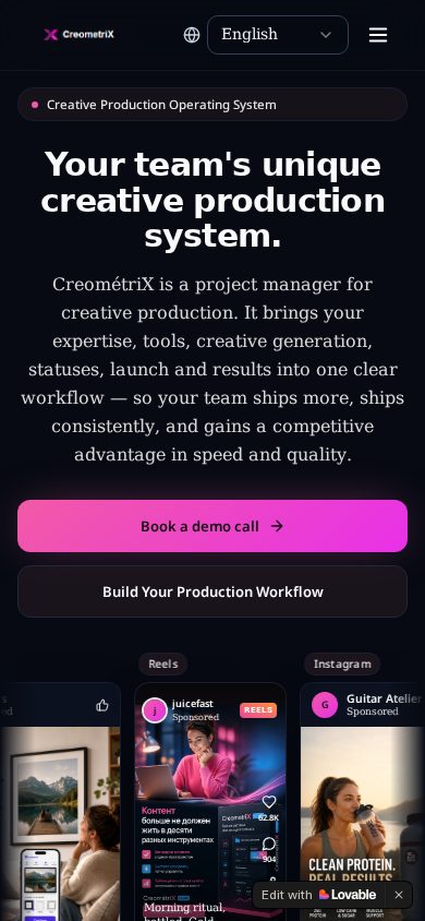 Creometrix mobile